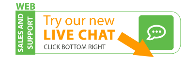 New live chat in the footer